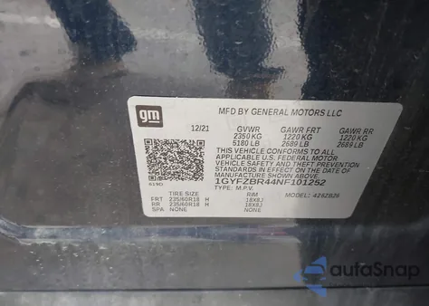 2022 Cadillac Xt4 Awd Luxury from USA, damaged, VIN 1GYFZBR44NF101252